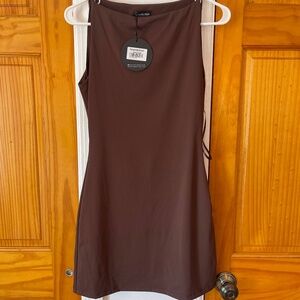 Dreams Become Reality Mini Dress- Chocolate